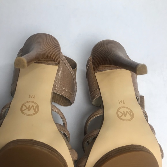 MICHAEL KORS Brown Ankle Strap Heels  7 - Picture 5 of 9